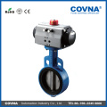 pneumatic EPDM seat butterfly valve wafer type DN100